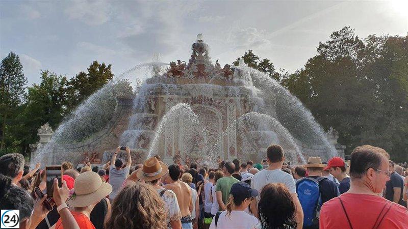 Más de 67 mil personas disfrutan de las fuentes de la Granja de San Ildefonso