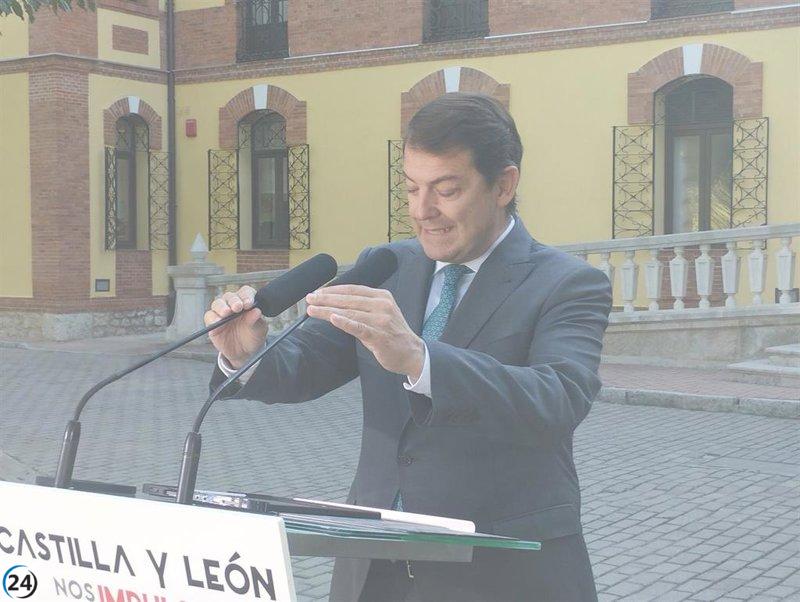 Mañueco anuncia ayudas para el desarrollo rural, la adquisición de libros y eficiencia energética.