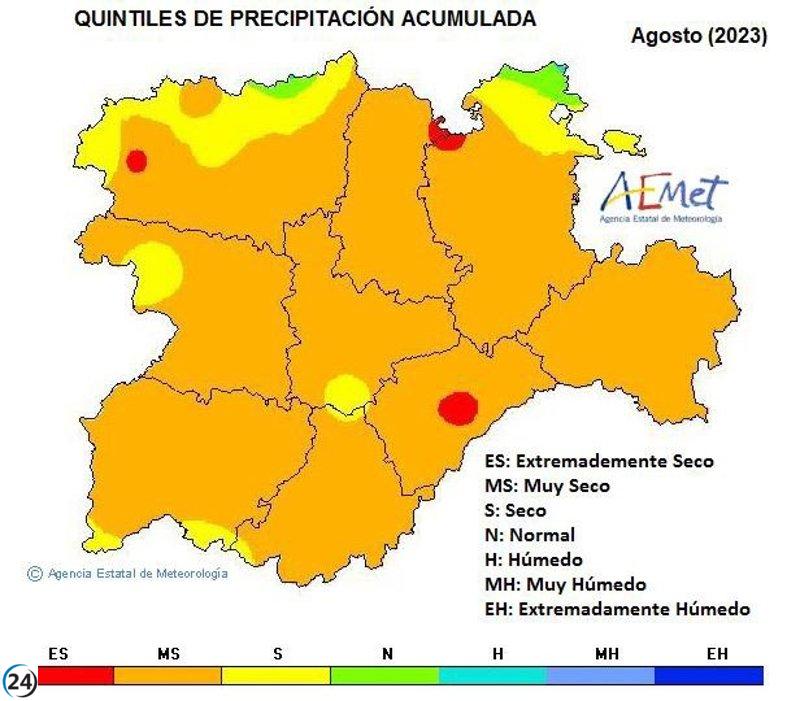 Agosto marca récord de sequía y calor con aumento de 1.7º en temperaturas y múltiples máximos históricos.