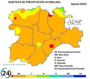 Agosto marca récord de sequía y calor con aumento de 1.7º en temperaturas y múltiples máximos históricos.