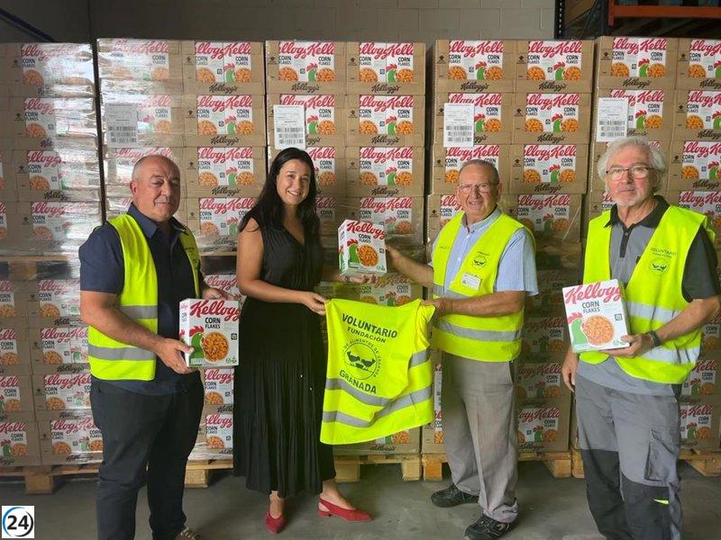 Kellogg dona generosamente miles de raciones de cerales al Banco de Alimentos de Valladolid