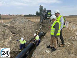 Aguas de Burgos invierte 500 mil euros en modernizar canalizaciones entre Quintanilla Vivar y Vivar del Cid.