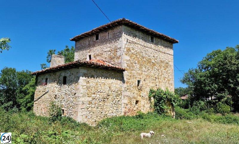 Una histórica torre medieval en Las Merindades (Burgos), clasificada como BIC en 1949, sale a la venta por 155.000 euros.