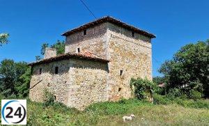 Una histórica torre medieval en Las Merindades (Burgos), clasificada como BIC en 1949, sale a la venta por 155.000 euros.
