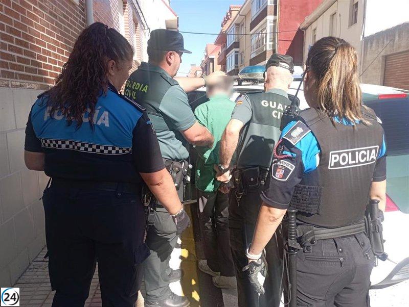 Detenido en Valverde de la Virgen por vandalizar vehículos estacionados en la vía pública con un cúter.