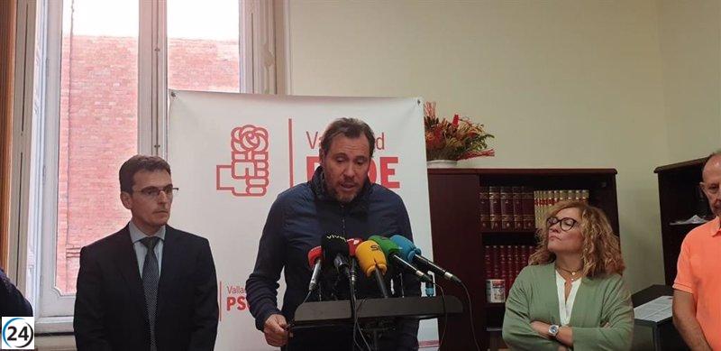 Carnero es acusado de falta de compromiso y acciones regresivas en Valladolid