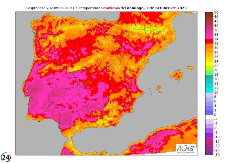 Calor excepcional de +10ºC en Castilla y León durante tres días, como en pleno verano