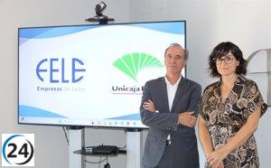 Unicaja Banco y FELE se unen para impulsar el financiamiento de 4.500 empresas leonesas.