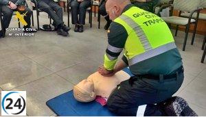 La heroica actuación de la Guardia Civil salva la vida de un pasajero de taxi en Villanubla