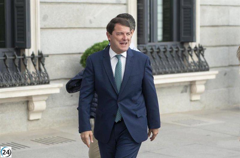 Mañueco defiende la igualdad de todos los españoles en su intervención en el Senado el jueves.