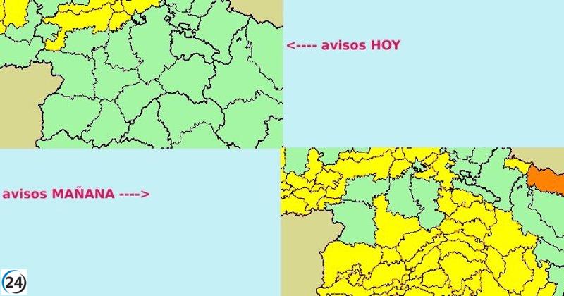 Se emite advertencia de nivel amarillo a partir de las 19.00 horas por ráfagas de viento de hasta 80km/h.