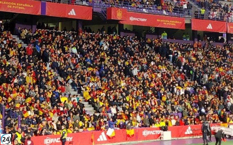 Multitudes congregadas en Valladolid para presenciar el crucial encuentro de la selección en la fase de grupos para la Eurocopa