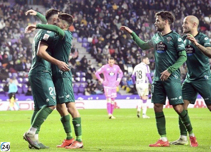 El Racing de Ferrol asciende al segundo puesto tras su victoria por 0-1 en Valladolid.